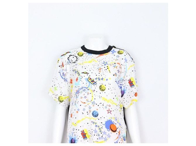 Louis Vuitton Cosmic Galaxy Silk Blend Damen T-Shirt Season Mehrfarben - Ansicht 2