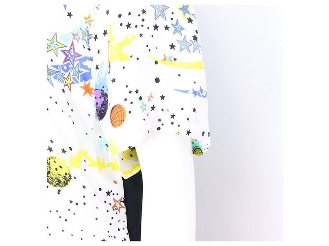 Louis Vuitton Cosmic Galaxy Silk Blend Damen T-Shirt Season Mehrfarben - Ansicht 3