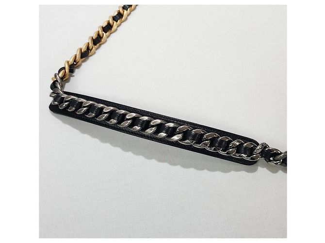Chanel Bolsa com aba Large em pele de cabra Preto - vista 8