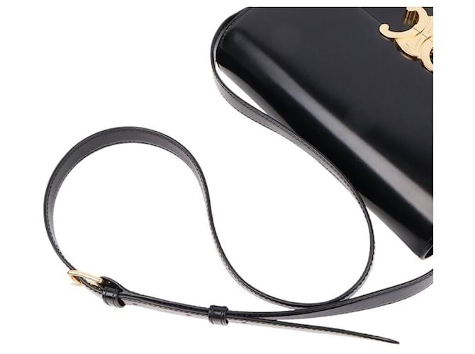 Céline Borsa a tracolla Medium Triomphe Nero - vista 3