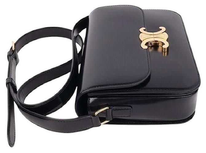 Céline Borsa a tracolla Medium Triomphe Nero - vista 4