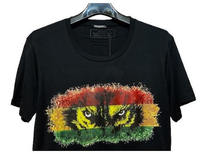 Balmain Black Wolf Rundhals Kurzarm Herren Mehrfarben - Ansicht 6