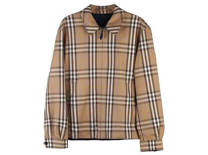 Burberry Giacca Harrington reversibile a quadri in cotone da uomo Multicolore - vista 2