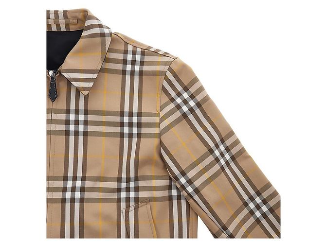 Burberry Giacca Harrington reversibile a quadri in cotone da uomo Multicolore - vista 7