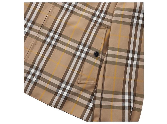 Burberry Giacca Harrington reversibile a quadri in cotone da uomo Multicolore - vista 9