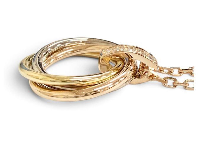 Collana Cartier Trinity Diamanti 5P D'oro - vista 5