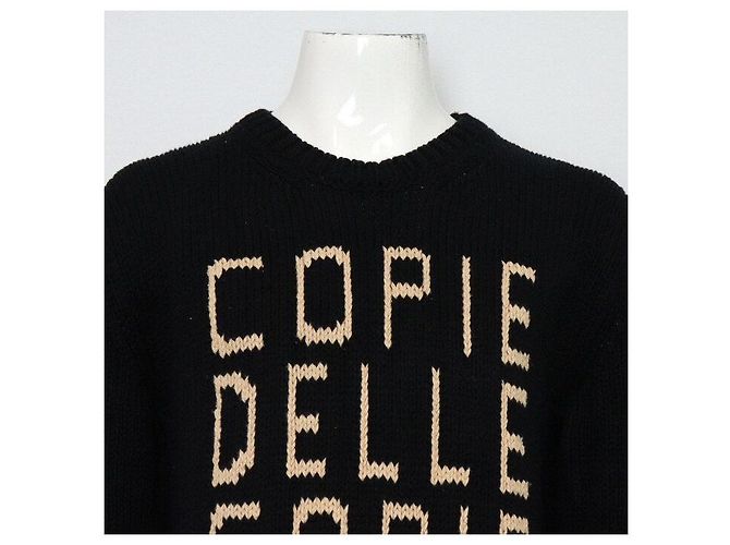 Gucci Pull en maille pour homme noir - vue 2