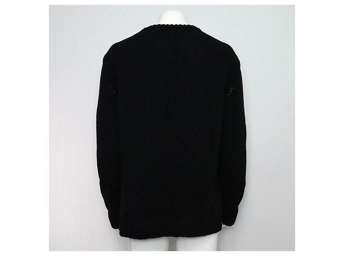 Gucci Pull en maille pour homme noir - vue 4