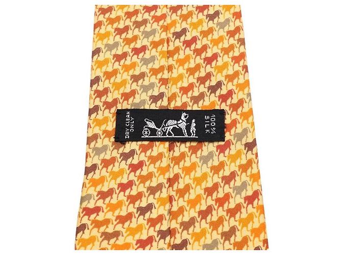 Hermès Cravatta in seta Horse Of Lascaux - vista 7