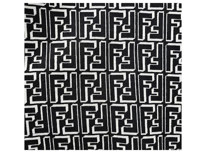 Fendi ff Logo Round Wool Knit Black Schwarz - Ansicht 4