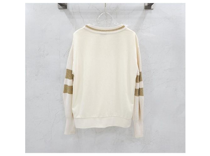 Moncler Embroidery Logo Knit Silvery - view 2