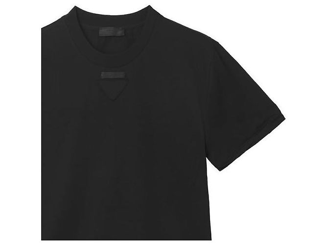 Prada T-shirt de algodão moldável - vista 5