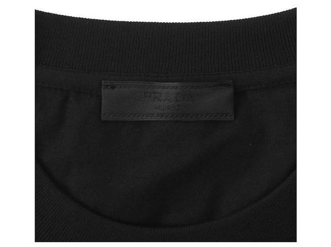 Prada T-shirt de algodão moldável - vista 9