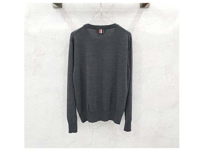 Thom Browne Gray Wool Knit - view 2
