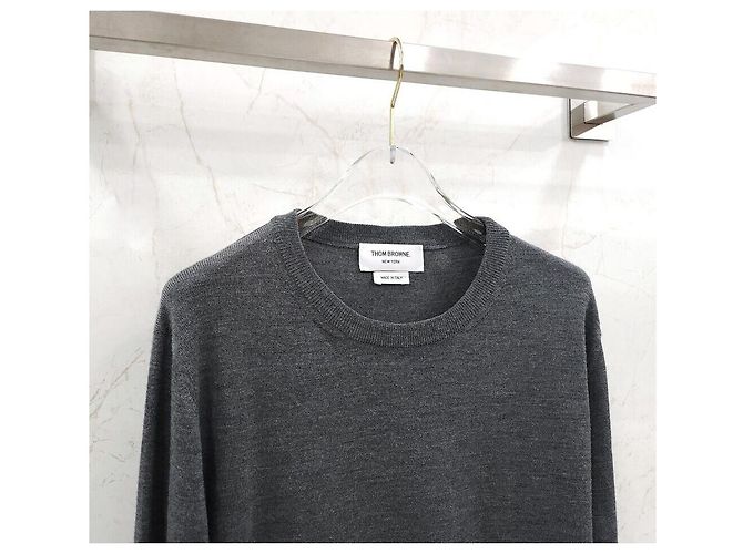 Thom Browne Gray Wool Knit - view 3
