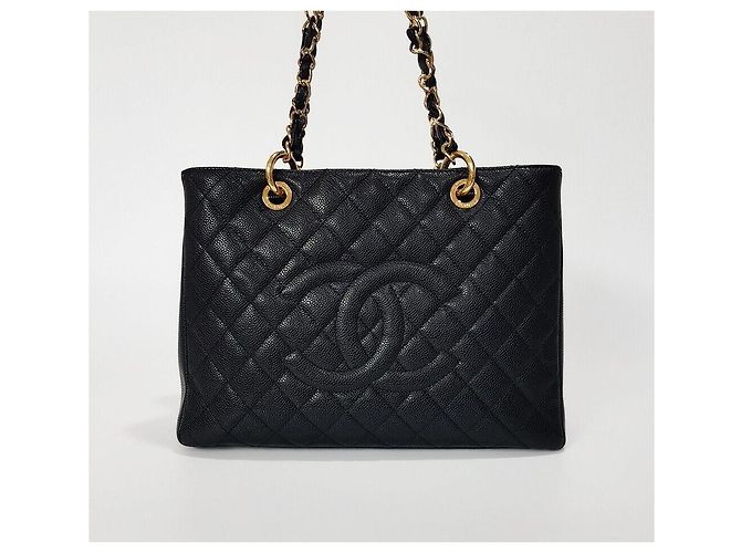 Chanel Serie di borse a tracolla Caviar Grand Shopping Chain Nero - vista 2