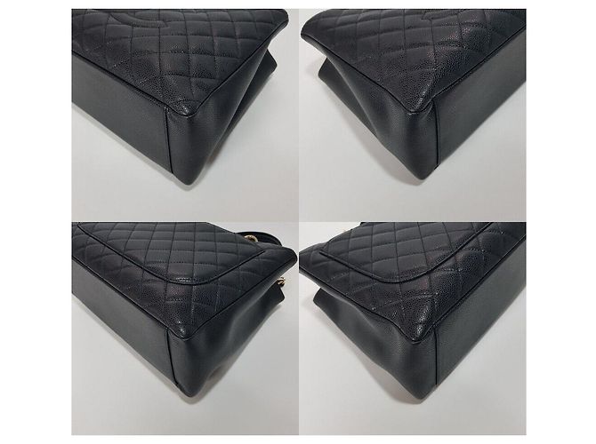Chanel Serie di borse a tracolla Caviar Grand Shopping Chain Nero - vista 7