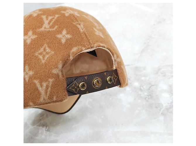 Louis Vuitton Neue Monogram Carry-On Baseballkappe aus Leder Orange - Ansicht 5