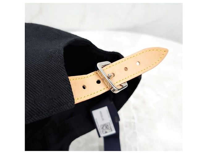 Louis Vuitton Essential Baseball Cap aus Denim mit schwarzem Monogramm - Ansicht 4