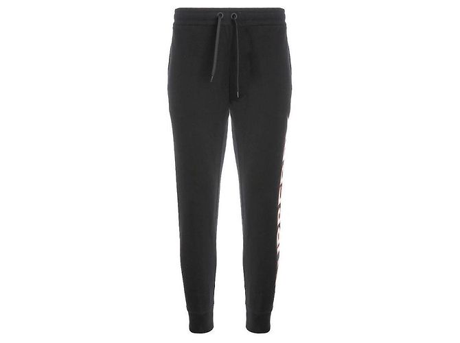 Burberry Pantalones jogger de algodón para mujer con estampado de logo - vista 2