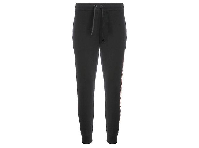 Burberry Pantalones jogger de algodón para mujer con estampado de logo - vista 3