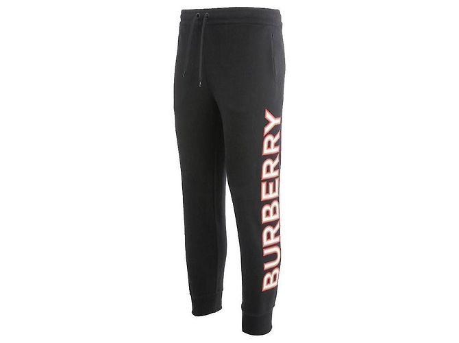 Burberry Pantalones jogger de algodón para mujer con estampado de logo - vista 4