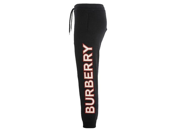 Burberry Pantalones jogger de algodón para mujer con estampado de logo - vista 5