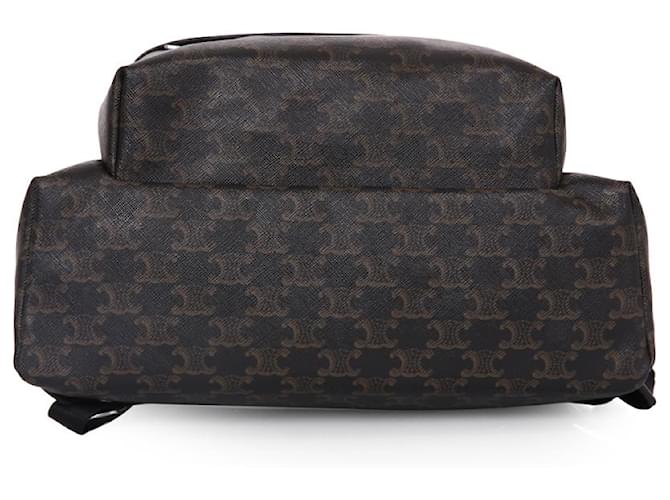 Céline Sac à dos Medium Triomphe Canvas Noir - vue 5