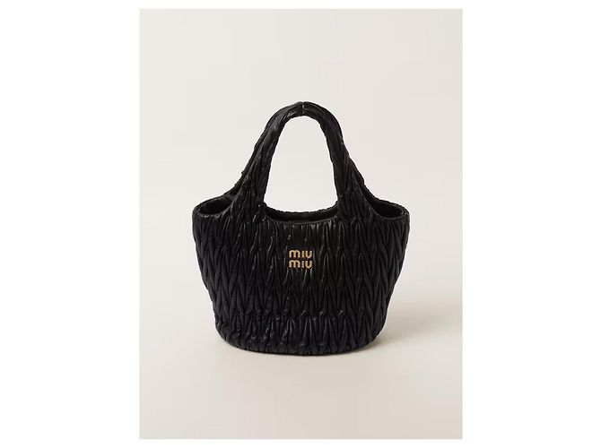Miu Miu Matelassé Napa Leder Tote Bag NERO Schwarz - Ansicht 4
