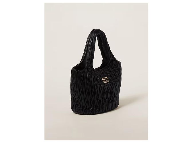 Miu Miu Matelassé Napa Leder Tote Bag NERO Schwarz - Ansicht 7