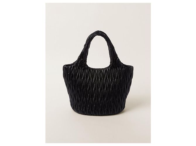 Miu Miu Matelassé Napa Leder Tote Bag NERO Schwarz - Ansicht 8