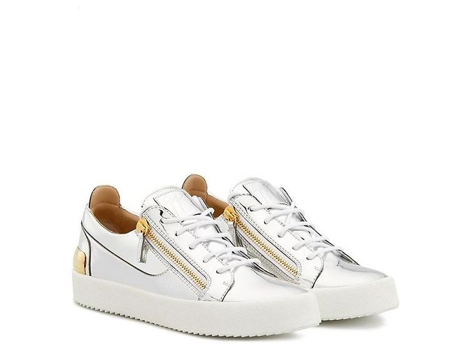 Sneakers Giuseppe Zanotti Metallizzate Argentate Argento - vista 3
