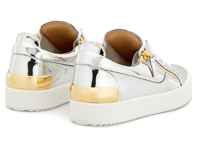 Sneakers Giuseppe Zanotti Metallizzate Argentate Argento - vista 4