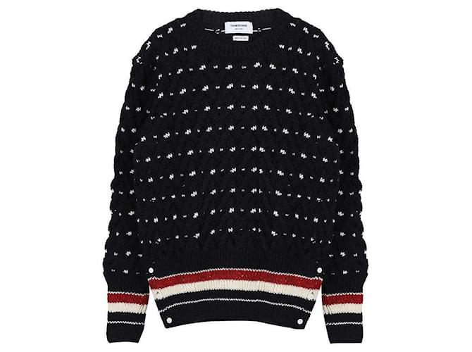 Thom Browne Wollmisch-Strick Blau - Ansicht 3