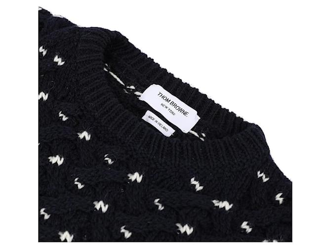 Thom Browne Wollmisch-Strick Blau - Ansicht 5