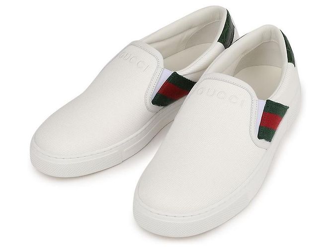 Gucci Ace Slip-On Sneaker White Canvas - Ansicht 3