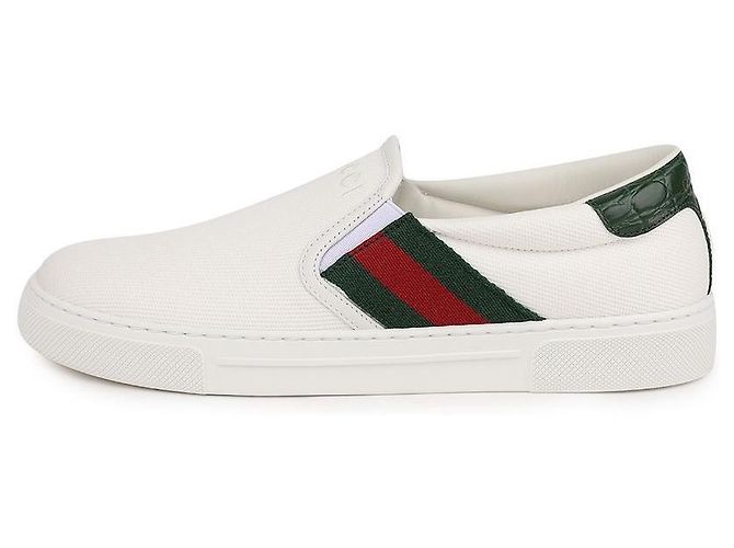 Gucci Ace Slip-On Sneaker White Canvas - Ansicht 6