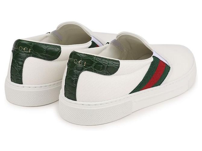 Gucci Ace Slip-On Sneaker White Canvas - Ansicht 8
