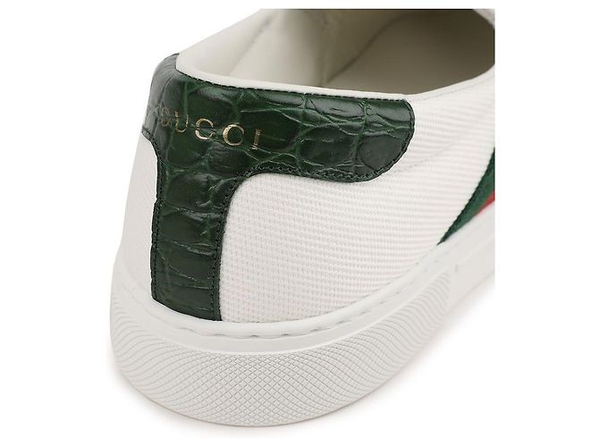 Gucci Ace Slip-On Sneaker White Canvas - Ansicht 9