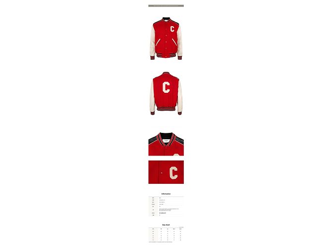 Céline Red Classic Teddy Wool Oversized Jacket - view 2
