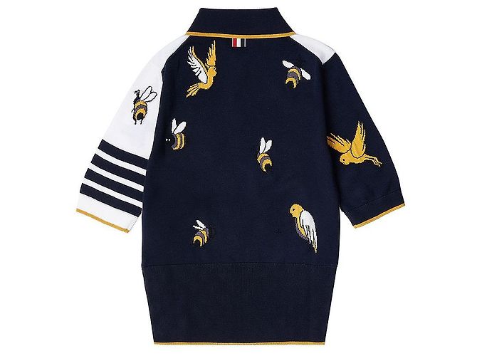 Thom Browne Polo en maille Funmix Bird and Bee pour femme - vue 2