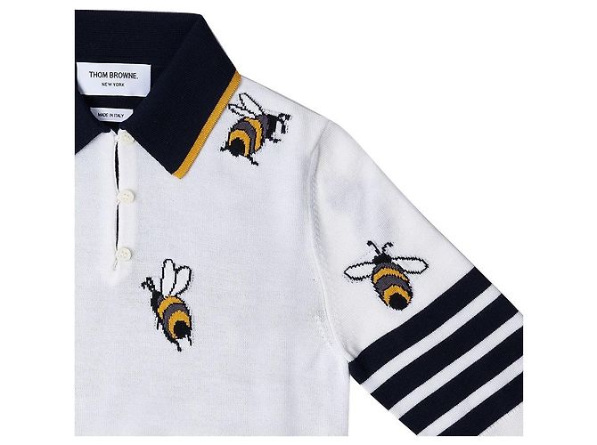 Thom Browne Polo en maille Funmix Bird and Bee pour femme - vue 4