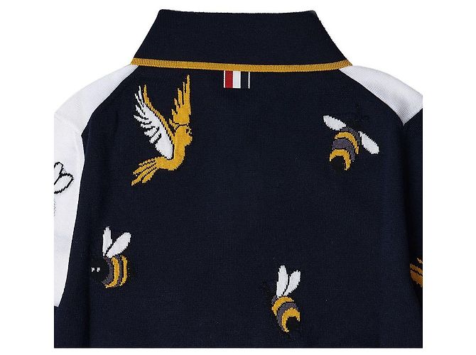 Thom Browne Polo en maille Funmix Bird and Bee pour femme - vue 8
