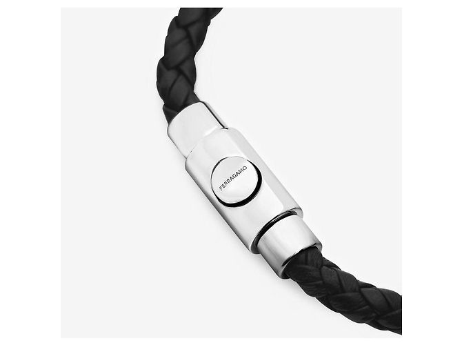 Salvatore Ferragamo Bracciale in pelle
Bracciale da uomo Nero - vista 7