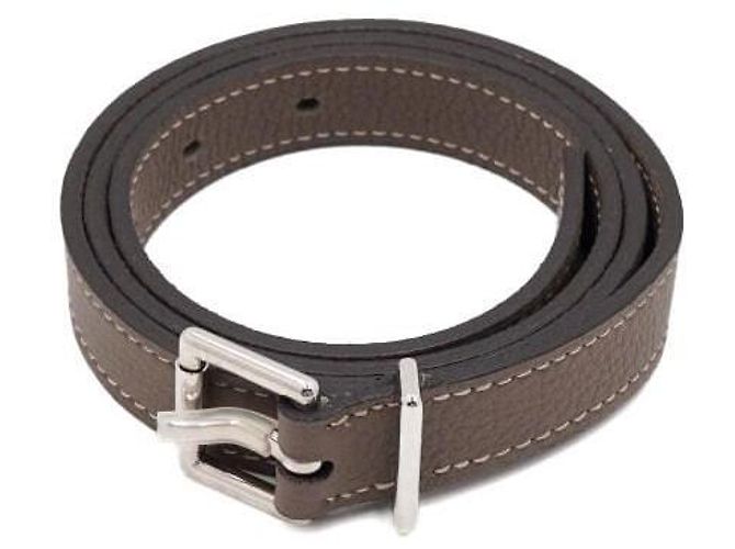 Hermès Ledergürtel für Damen Clemence Etoupe Mehrfarben - Ansicht 2