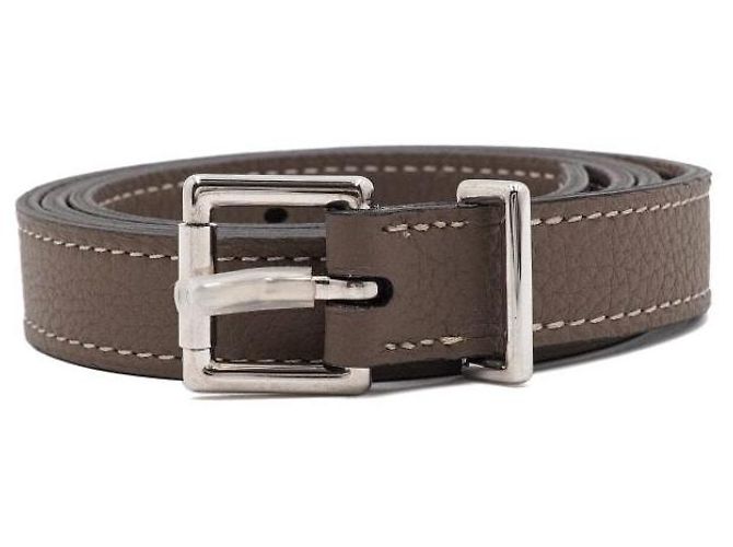 Hermès Ledergürtel für Damen Clemence Etoupe Mehrfarben - Ansicht 3
