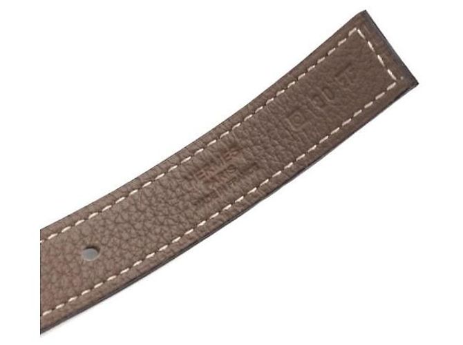 Hermès Ledergürtel für Damen Clemence Etoupe Mehrfarben - Ansicht 5