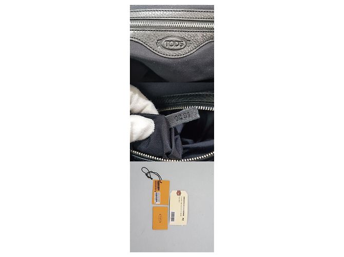 Tod's Borsa tote a tracolla in pelle nera Nero - vista 10