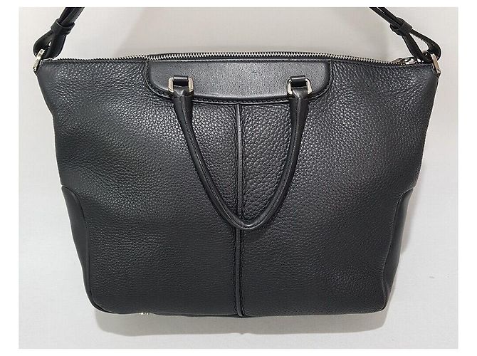 Tod's Borsa tote a tracolla in pelle nera Nero - vista 2