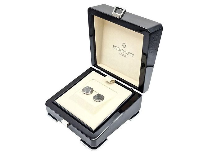 Patek Philippe Nautilus Manschettenknöpfe Weiß - Ansicht 5